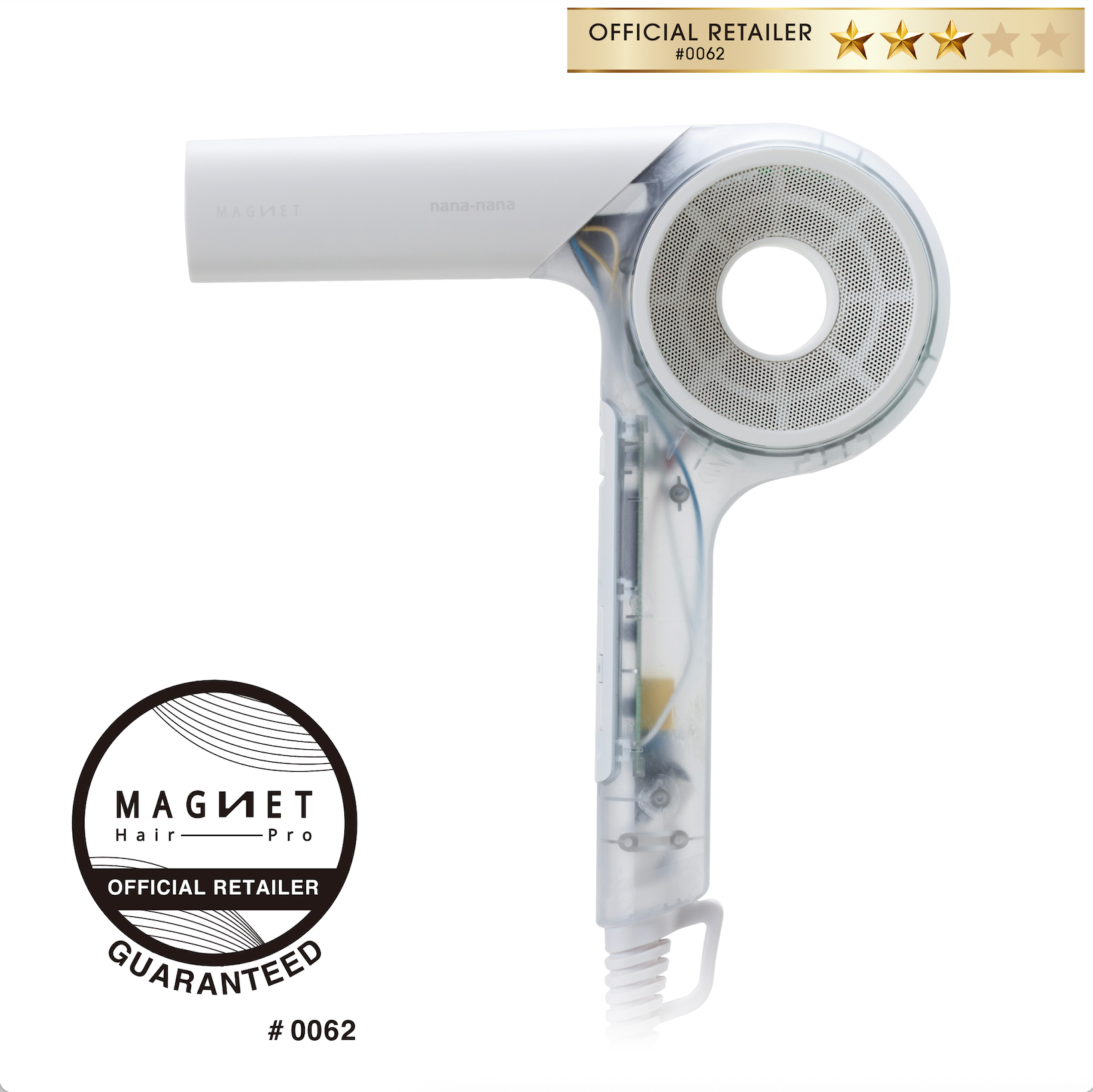 nana-nana MAGNET ドライヤー ゼロプラス 限定販売）マグネットヘアプロ ドライヤーゼロ PRODUCED BY nana