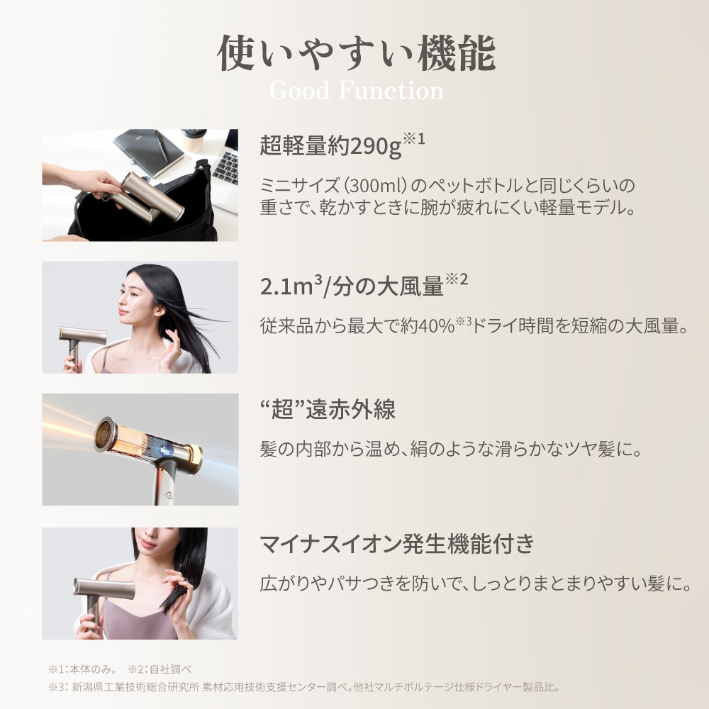 KINUJO キヌージョ ヘアドライヤー Voyage