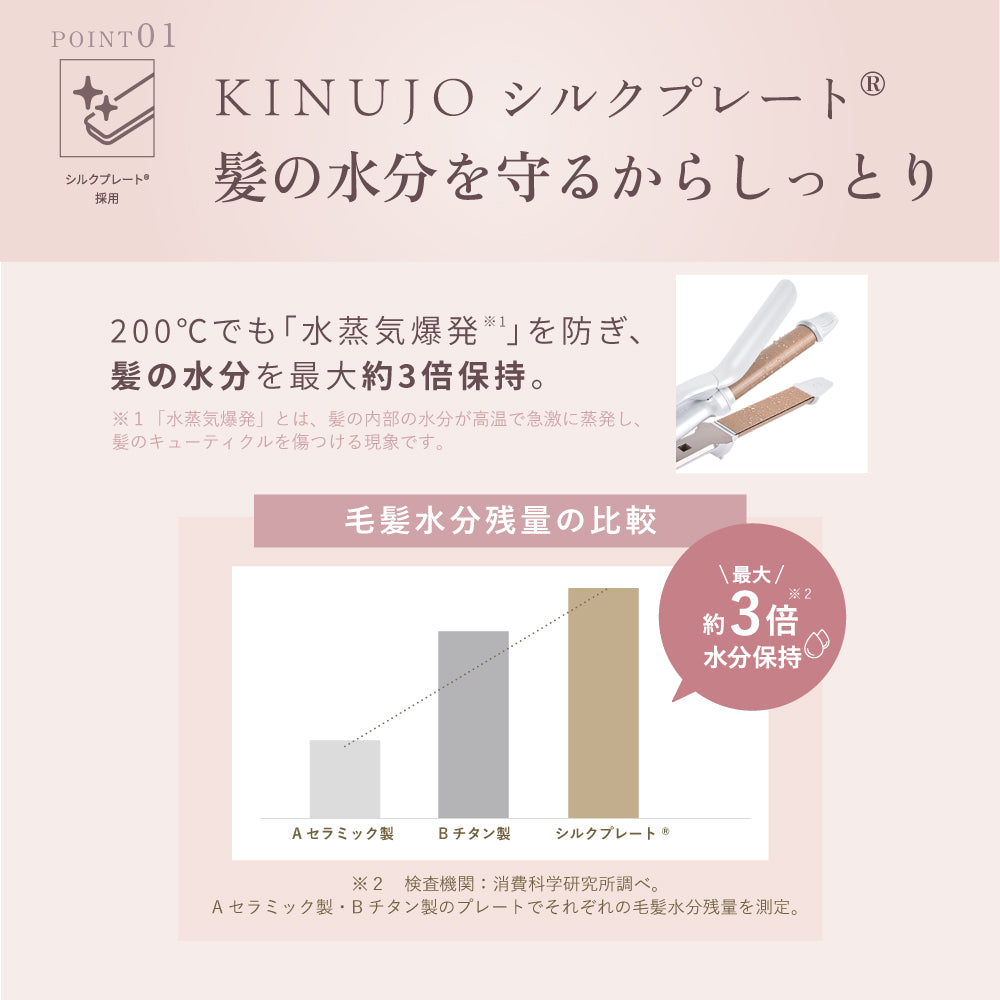 KINUJO キヌージョ 2WAYアイロン [2W01]