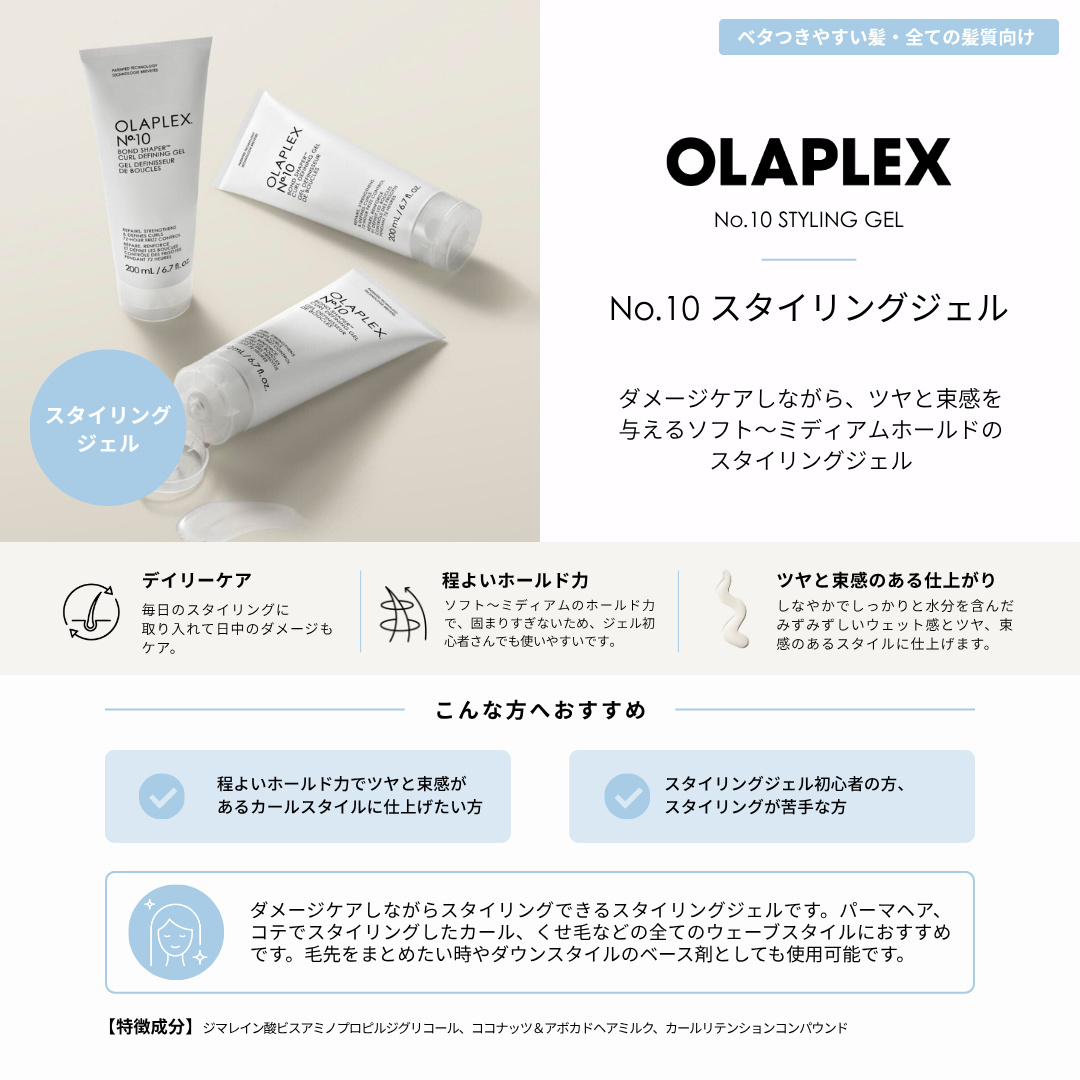 オラプレックス No.10 スタイリングジェル 200ml