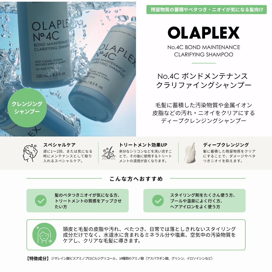 オラプレックス No.4C クラリファイング シャンプー 250ml / 1000ml