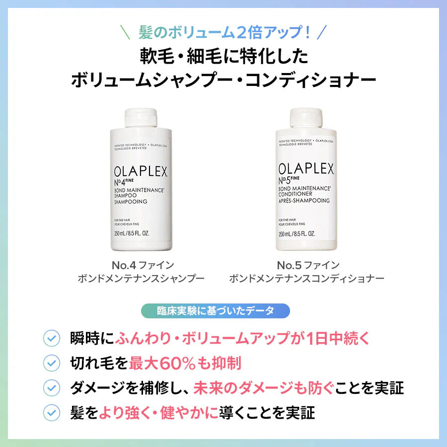 オラプレックス No.4 ファイン ボンドメンテナンスシャンプー 250ml / 1000ml